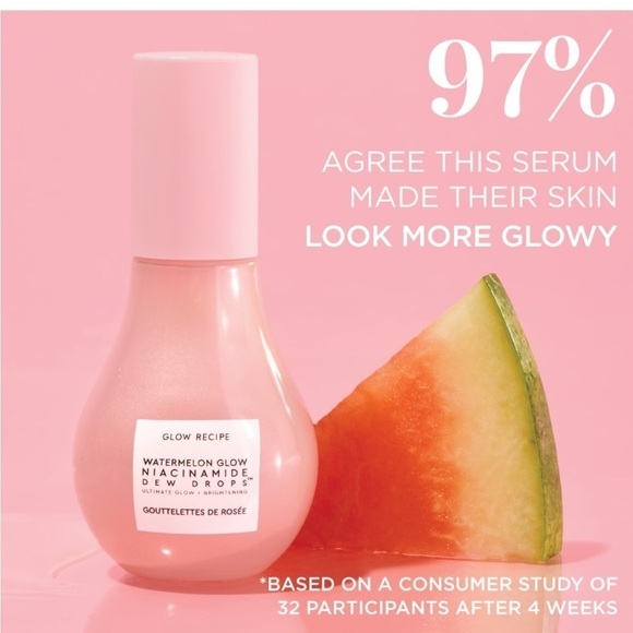 Mini Glow Recipe x Sephora Watermelon Glow Niacinamide Dew Drops Serum - Picture 3 of 7